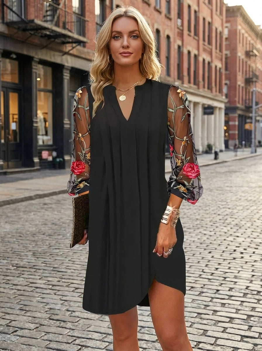 Natalia Sheer Sleeve Mini Dress - Lifestyle Outdoor