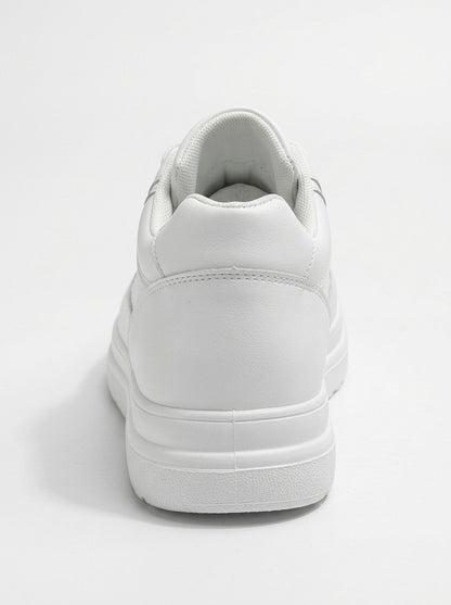 Women's Platform Sneakers White - back