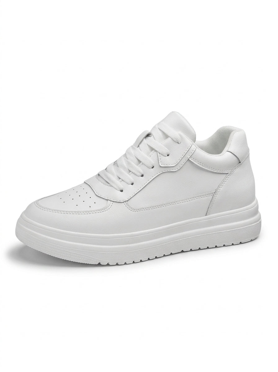 Women's Platform Sneakers White - front